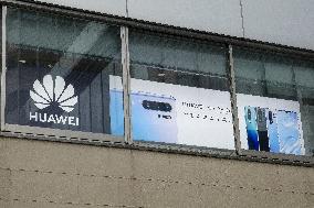 The logo of Huawei